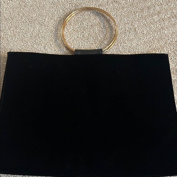 Carolina Herrera Black Velvet with Gold Accent - Picture 3 of 4